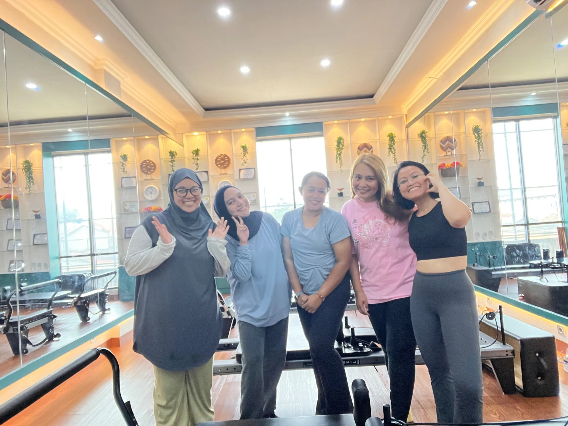 Liza Ariesta Pilates practice moment